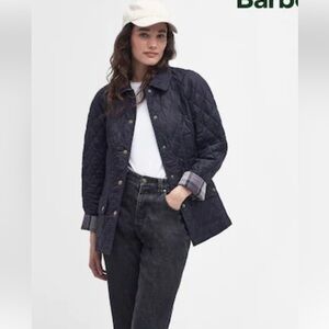 Barbour Women's Dark Blue Quilted Utility Jacket